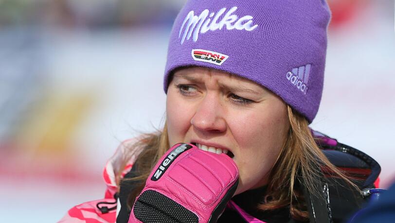 Schwer enttäuscht nach ihrem verpatzten Abfahrtslauf: Viktoria Rebensburg. Schwer enttäuscht nach ihrem verpatzten Abfahrtslauf: Viktoria Rebensburg.