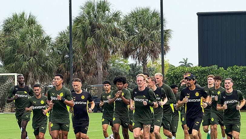 Auf das Achtelfinale bereitete sich Borussia Dortmund noch in Florida vor