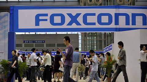 Angestellte eines Foxconn-Werkes.