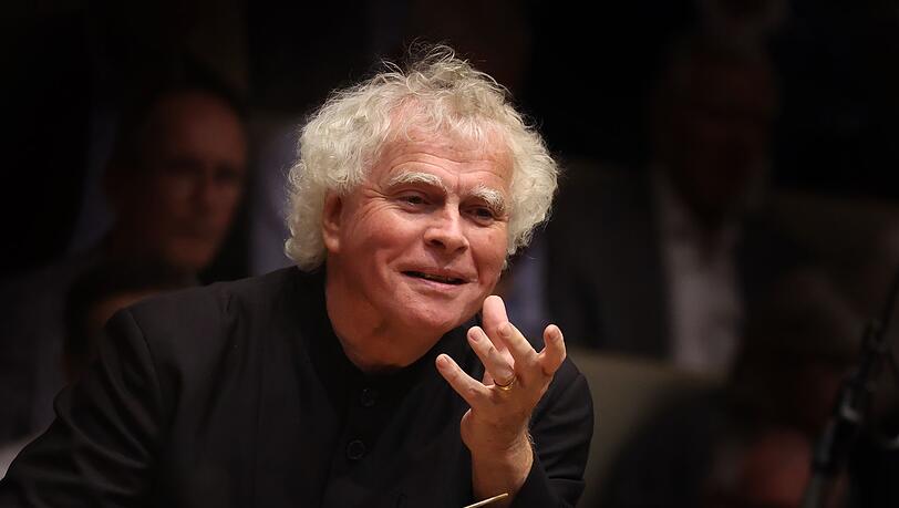 Sir Simon Rattle, der neue Chefdirigent des Symphonieorchesters des Bayerischen Rundfunks.