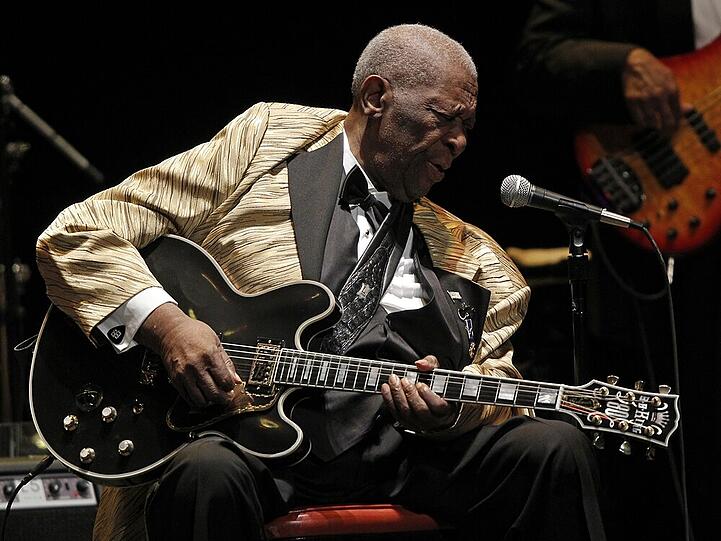 B.B. King bei einem Konzert in Tennessee im Mai 2014