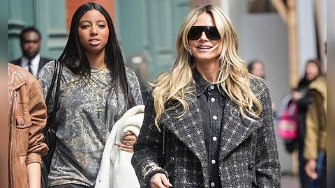 Heidi Klum und Tochter Lou auf Streifzug durch New York City.