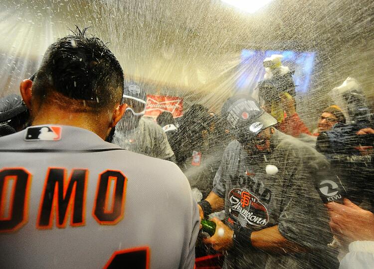 Jubel in San Francisco: Die Giants haben in der Nacht auf Montag zum siebten Mal die World Series gewonnen.