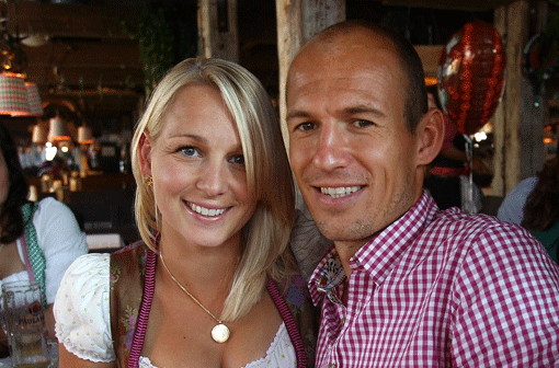 Bernadien und Arjen Robben erwarten in Kürze ihr drittes Kind.