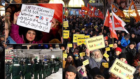 Die "München ist bunt"-Kundgebung: Rund 20 000 Teilnehmer demonstrierten für ein tolerantes und weltoffenes München.
