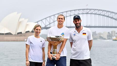 Zu Beginn des Jahres gewann Torben Beltz (r) mit Deutschland den United Cup in Sydney.