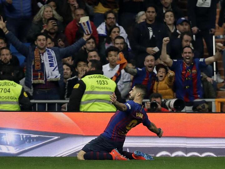 Erzielte gleich zwei Treffer gegen Real Madrid: Barcelonas Stürmer Luis Suarez.