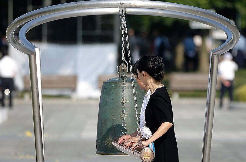 Japan gedenkt des Atombombenabwurfs auf Hiroshima vor 70 Jahren.
