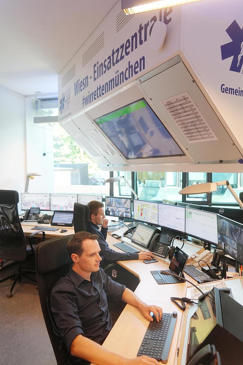In der Einsatzzentrale wird alles koordiniert.