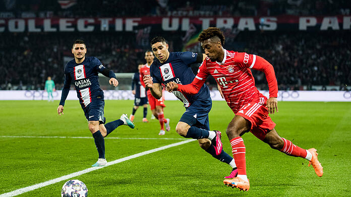 Kingsley Coman trifft erneut gegen Paris Saint-Germain.