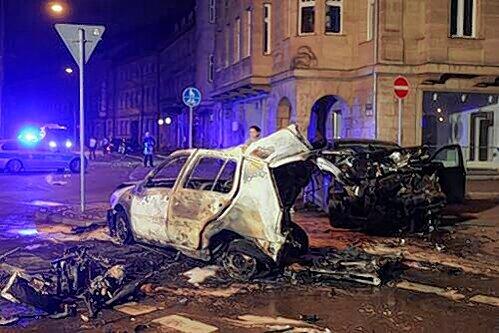Was am Ende übrig blieb: Zum Glück wurde bei dem Unfall kein Mensch verletzt.