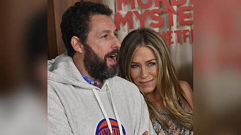 Ziemlich gute Freunde: Jennifer Aniston und Adam Sandler bei der Premiere von "Murder Mystery 2".