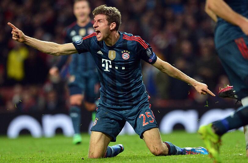 Thomas Müller eilt mit dem FC Bayern München von Sieg zu Sieg.