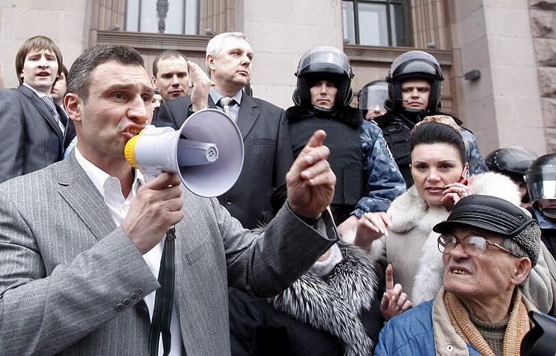 Mit seiner Partei politisch in der Ukraine engagiert: Vitali Klitschko.