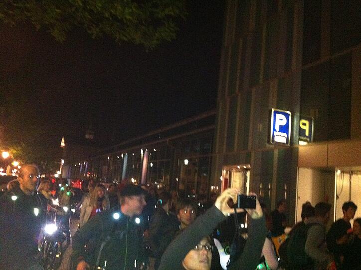 Die Fahrty in der Innenstadt.