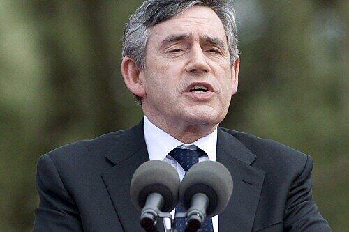 Gordon Brown bei der Feier zum 65. Jahrestag der Alliierten-Landung in der Normandie