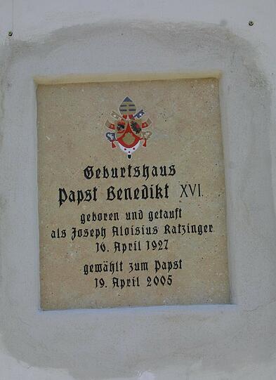 Hier fing alles an: Joseph Ratzinger wurde am 16. April 1927 in Marktl am Inn geboren.
