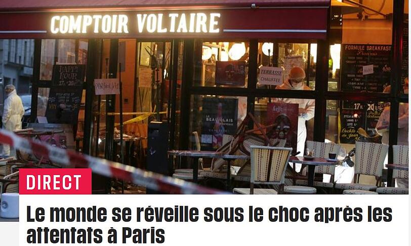 "Libération": Nach den Attentaten steht "die Welt unter Schock".