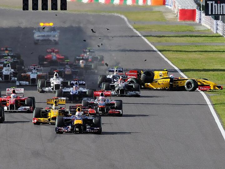 Der Große Preis von Japan: Sebastian Vettel gewinnt vor Mark Webber
