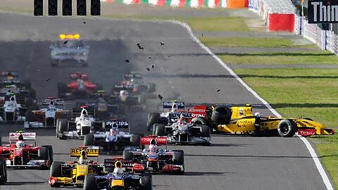 Der Große Preis von Japan: Sebastian Vettel gewinnt vor Mark Webber