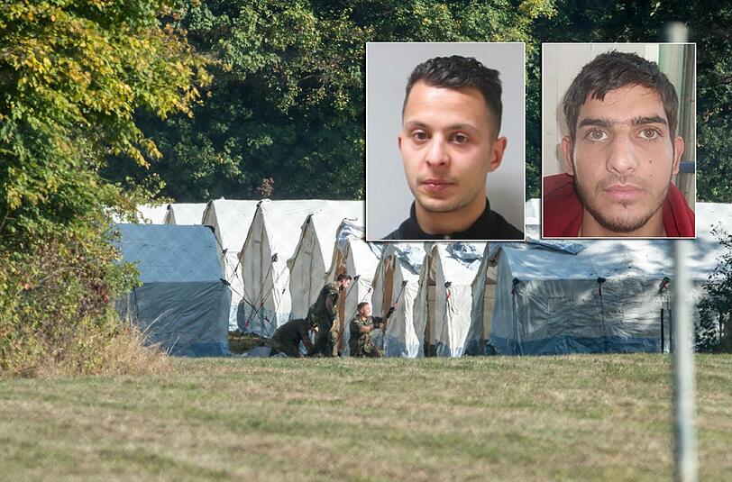 Salah Abdeslam (links) und Ahmad Almohammad. Letzterer soll sich Anfang Oktober in der Zeltstadt in Feldkirchen aufgehalten haben, was sich am Mittwoch als falsch herausstellte.