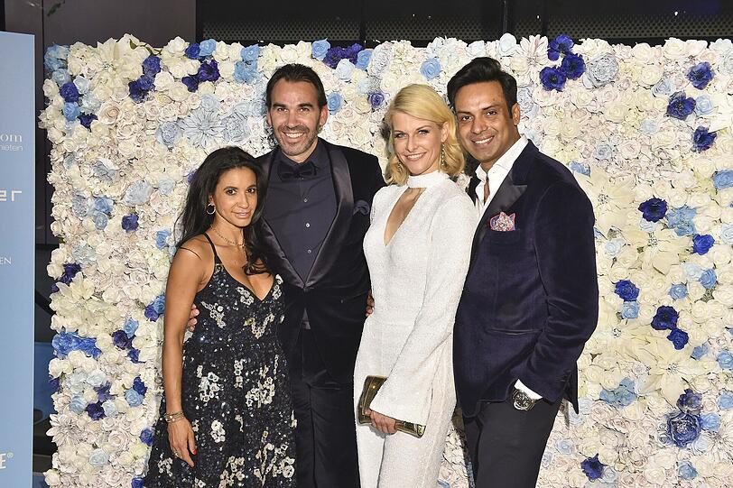 Michael Wilhelmer mit Frau und Natascha Grün mit Freund Param Multani