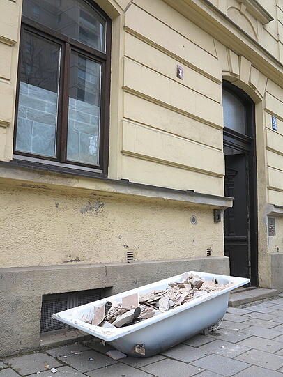 Baustellen und Kunst am Bau: Im Westend gibt es viel zu entdecken.