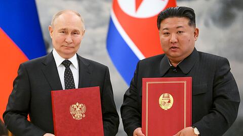 Kim unterstützt Putins Angriff gegen die Ukraine mit Soldaten. (Archivbild)