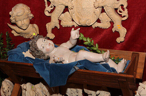 An einem anderen Stand: dieses Christkind.