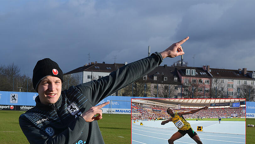 Vorbild Usain Bolt: Der pfeilschnelle Löwe Jannik Bandowski und der Sprint-König aus Jamaika. Vorbild Usain Bolt: Der pfeilschnelle Löwe Jannik Bandowski und der Sprint-König aus Jamaika.