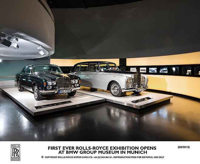 Rolls-Royce aus den Jahren 1907 bis 2012 werden erstmals im BMW Museum gezeigt.