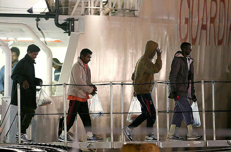 Diese Flüchtlinge haben die Katastrophe überlebt.