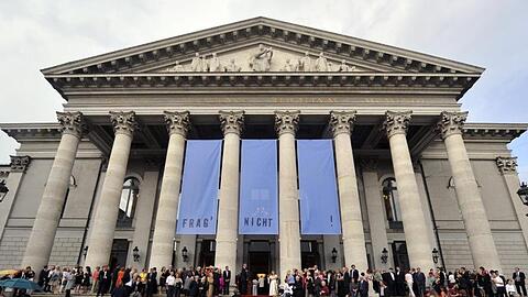 Das Gebäude des Münchner Nationaltheaters. Foto: Andreas Gebert/dpa/Archivbild
