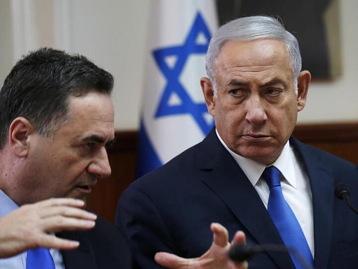 Benjamin Netanjahu (r) und Israel Katz.