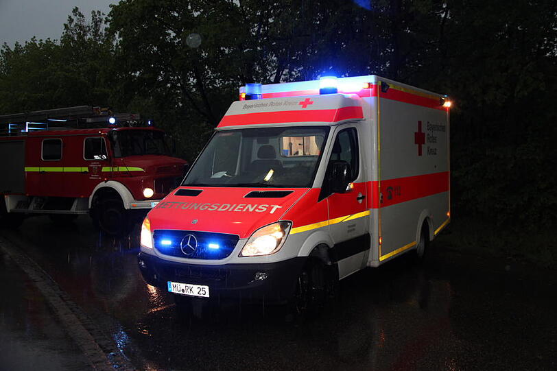 Heftige Überschwemmungen in mehreren Ortschaften in Oberbayern