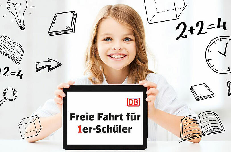 Mathe bei der Bahn: Gute Noten = freie Fahrt.