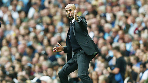 Gewann mit Manchester City gegen Stadtrivalen United: Der ehemaligen Bayern-Trainer Pep Guardiola. (Archivbild)
