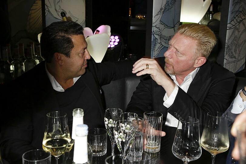 Dr. Manfred Ferber (Investmentbanker) und Boris Becker