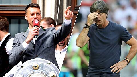 Keine besten Freunde: Sandro Wagner (li.) vom FC Bayern und Joachim Löw.