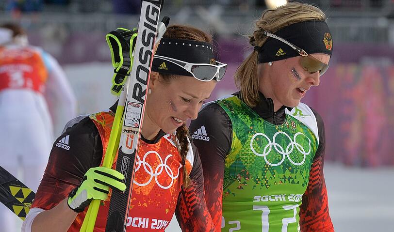 Stefanie Böhler und Denise Herrmann: 4. Platz im Langlauf-Teamsprint der Frauen