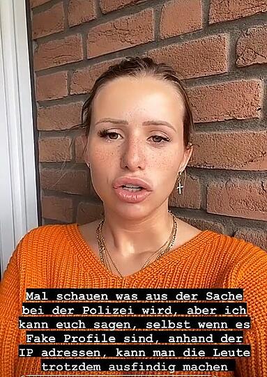 Auf Instagram berichtet Carina Spack von den Morddrohungen gegen sie.
