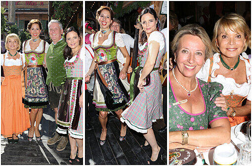Bilder von der Mercedes-Benz-Damenwiesn mit Uschi Glas, Elisabeth Lanz und Lola Paltinger