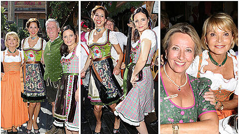 Bilder von der Mercedes-Benz-Damenwiesn mit Uschi Glas, Elisabeth Lanz und Lola Paltinger