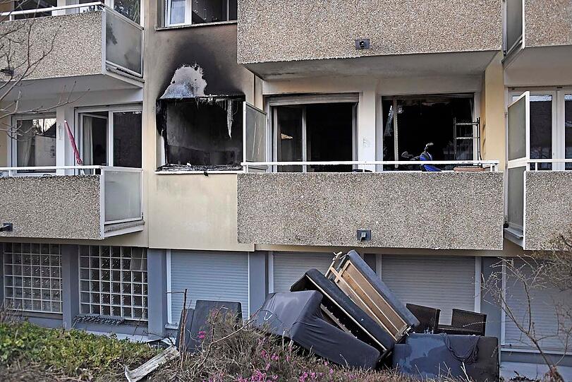 Das Feuer brach in der Küche der Erdgeschosswohnung aus.