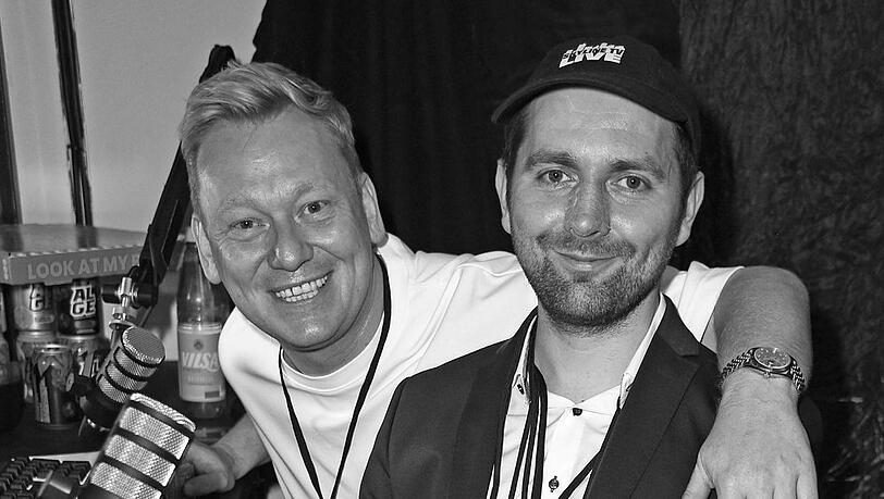 Jens Knossalla (l.) und Adam Wolke im Jahr 2024.