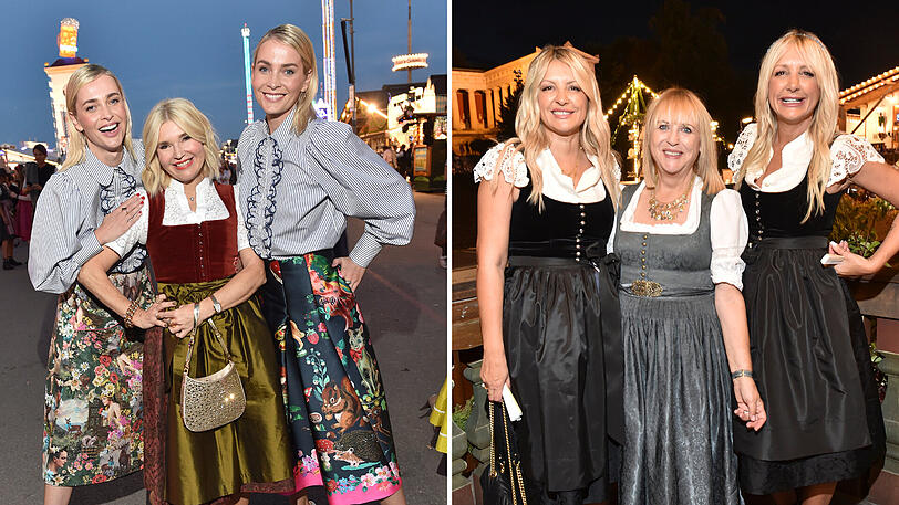 Drin ist, wer blond ist: Diese Promi-Ladys feierten auf der Wiesn von "Haarwerk"...