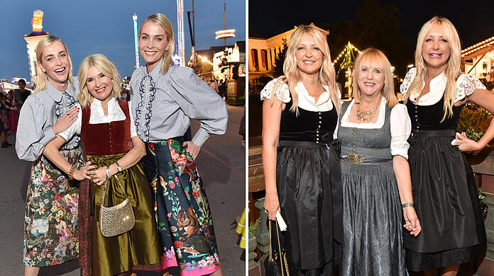 Drin ist, wer blond ist: Diese Promi-Ladys feierten auf der Wiesn von "Haarwerk"...