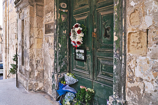 2022: Die "Villa Guardamangia" auf Malta war einst das Domizil von Elizabeth und Philip. Im Oktober 2024 besuchten auch ihr j&uuml;ngster Sohn Prinz Edward mit Ehefrau Sophie das Anwesen, um sich den Baufortschritt anzusehen.