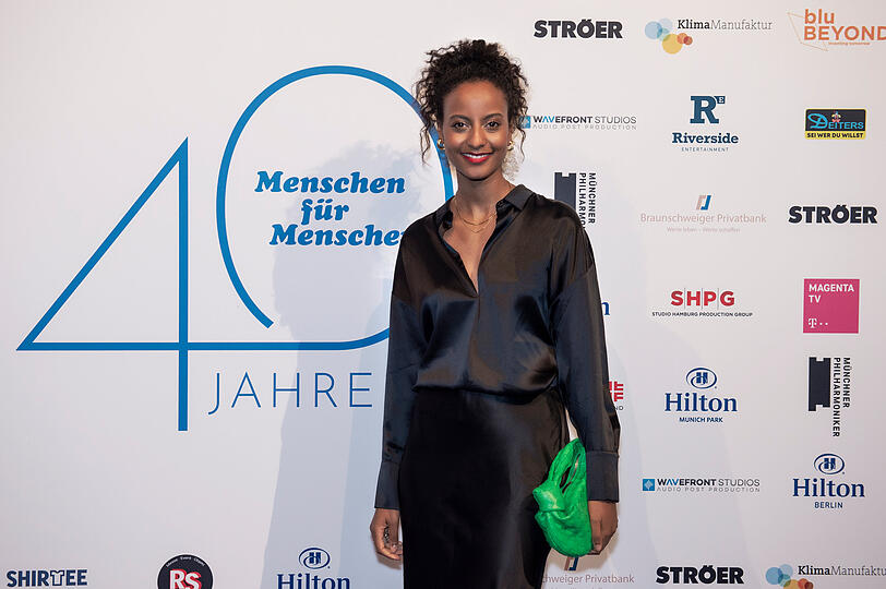 Sara Nuru, Sozialunternehmerin (nuruCoffee) und Botschafterin der Stiftung
Menschen für Menschen, berichtete von ihrem Einsatz für die Menschen in
Äthiopien.