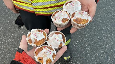 Selbstgebackene Muffins.